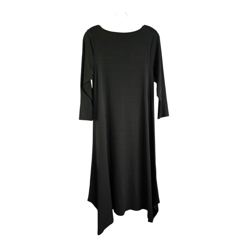 Black Sheath Maxi Dress with Bateau Neckline - Picture 2 of 6